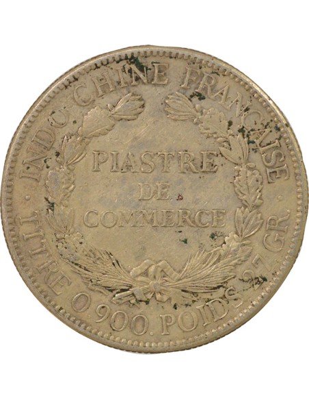Indo-Chine Fr. Type 2 1 piastre Argent 1921 S San Francisco