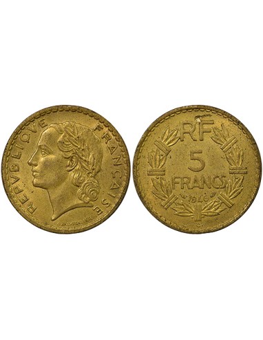 Lavrillier 5 francs Bronze-Alu 1946 C Castelsarrasin