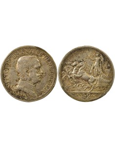 Italie Victor Emanuele III 2 lire Argent 1915 R Rome