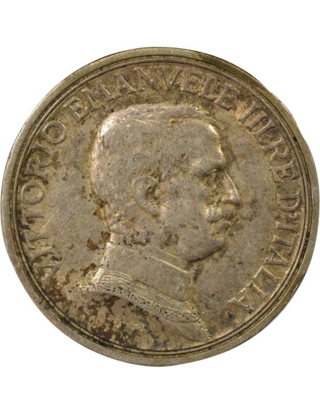 Italie Victor Emanuele III 2 lire Argent 1915 R Rome