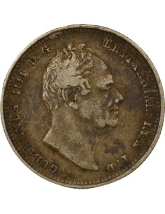Grande Bretagne Guillaume IV 1 schilling Argent 1834 Londres 2