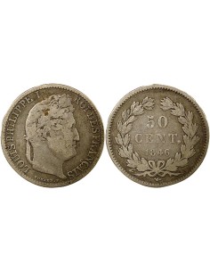 Louis-Philippe Ier 50 centimes Argent 1846 A - Paris