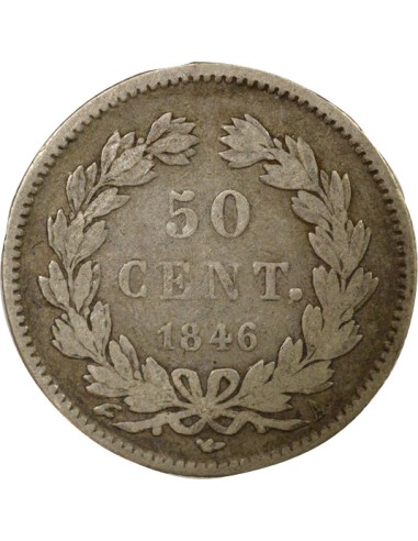 Louis-Philippe Ier 50 centimes Argent 1846 A - Paris