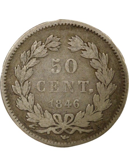 Louis-Philippe Ier 50 centimes Argent 1846 A - Paris