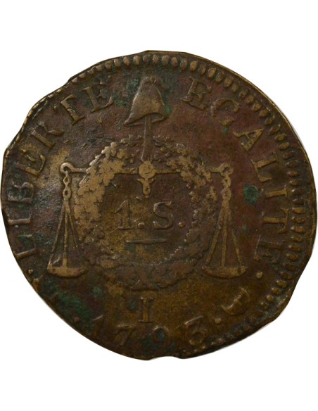 A la Balance 1 sol Métal de Cloche 1793 I Limoges