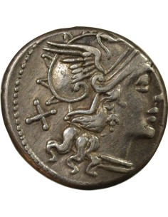 République Romaine Publius Sulla 1 denier Argent 151 Av JC R Rome 2