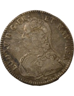 Louis XV au Buste Habillé 1/2 écu Argent 1728 BB Strasbourg 2