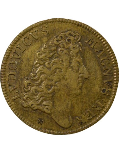 Louis XIV Marine 1 jeton Laiton