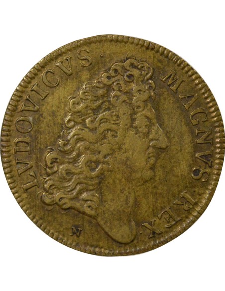 Louis XIV Marine 1 jeton Laiton