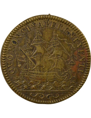Louis XIV Marine 1 jeton Laiton
