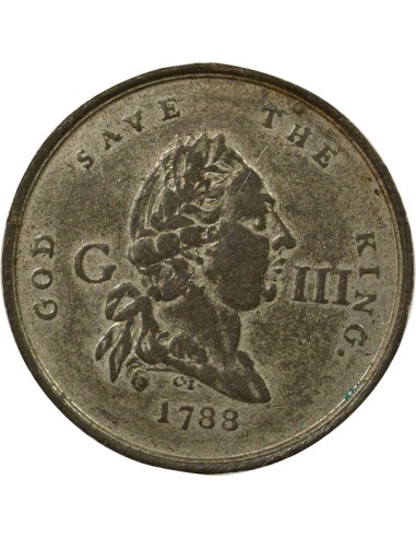 Roi de Grande-Bretagne et d´Irlande Rétablissement du Roi 1 médaille Etain 1789