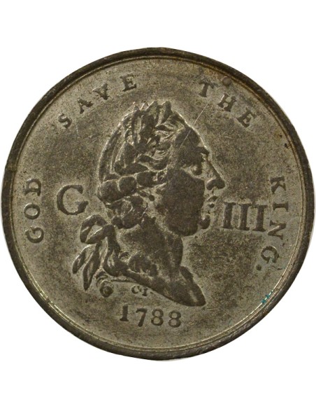 Roi de Grande-Bretagne et d´Irlande Rétablissement du Roi 1 médaille Etain 1789