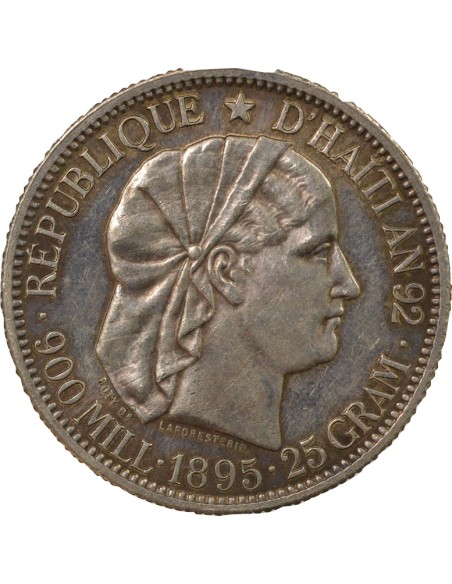 Haïti Liberté Créole 1 gourde Argent 1895 A Paris