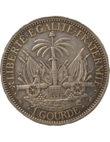 Haïti Liberté Créole 1 gourde Argent 1895 A Paris