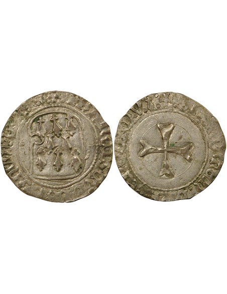 Duché de Bretagne François II de Bretagne A la Targe 1 blanc Billon 1458-1488 9 Rennes