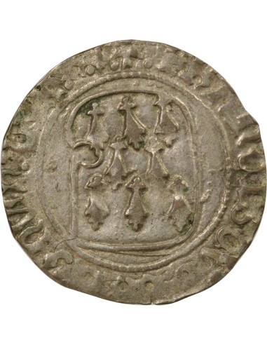 Duché de Bretagne François II de Bretagne A la Targe 1 blanc Billon 1458-1488 9 Rennes