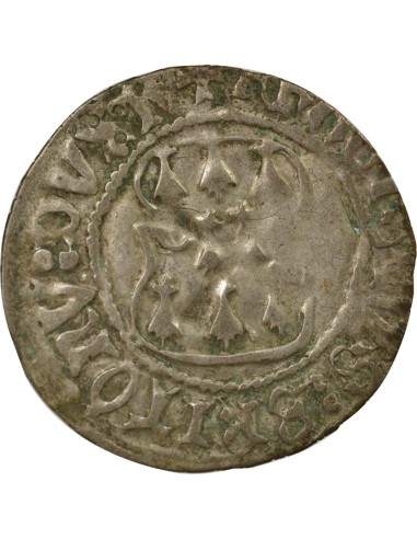 Duché de Bretagne François II de Bretagne A la Targe 1 blanc Billon 1458-1488 9 Rennes