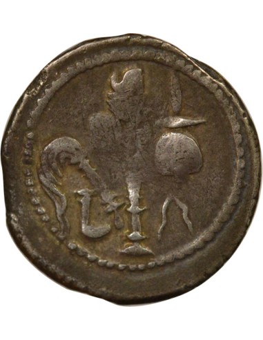 République Romaine Jules César A l'Elephant 1 denier Argent 49 Av JC