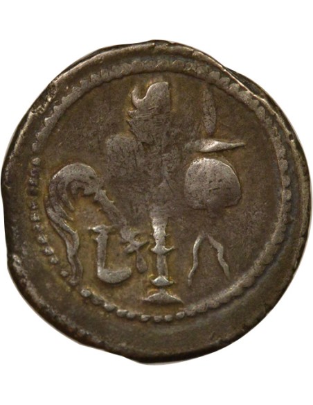 République Romaine Jules César A l'Elephant 1 denier Argent 49 Av JC