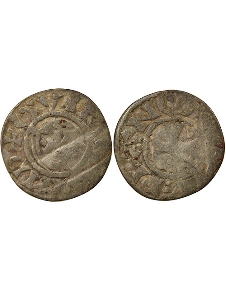 Duché de Bretagne Étienne I de Penthièvre 1 denier Billon 1138-1184 Guingamp