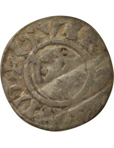 Duché de Bretagne Étienne I de Penthièvre 1 denier Billon 1138-1184 Guingamp 2