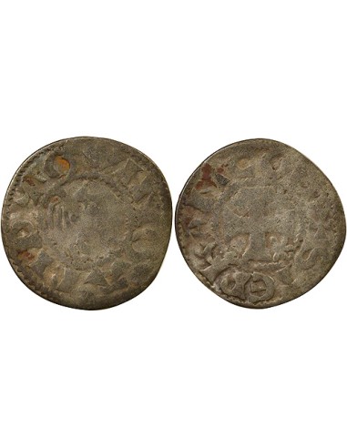 Duché de Bretagne Étienne I de Penthièvre 1 denier Billon 1138-1184 Guingamp