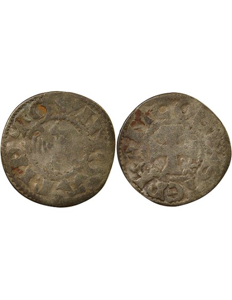 Duché de Bretagne Étienne I de Penthièvre 1 denier Billon 1138-1184 Guingamp