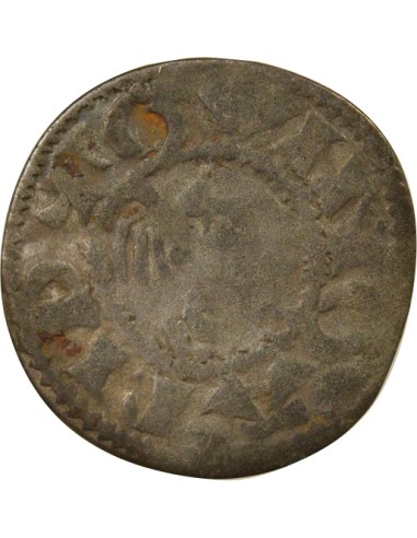 Duché de Bretagne Étienne I de Penthièvre 1 denier Billon 1138-1184 Guingamp