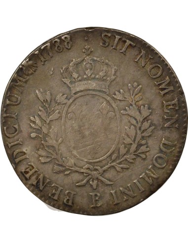 Louis XVI au Buste Habillé 1 ecu Argent 1788/7 B Rouen