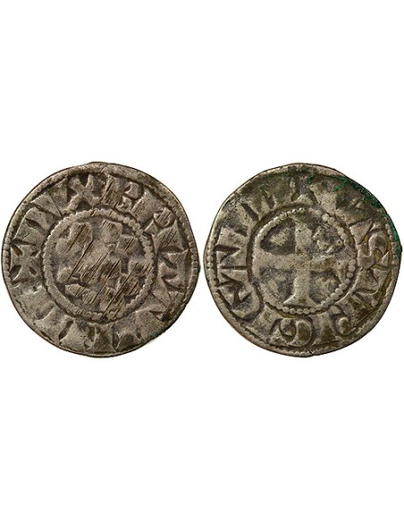 Duché de Bretagne 1 denier Billon 1270-1341 Guingamp