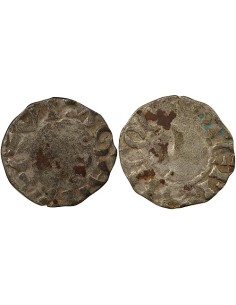 Duché de Bretagne Étienne I de Penthièvre 1 denier Billon 1138-1184 Guingamp