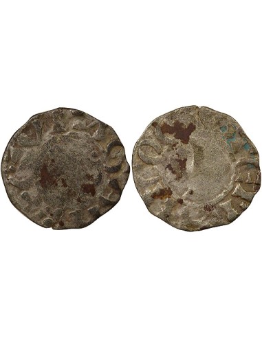 Duché de Bretagne Étienne I de Penthièvre 1 denier Billon 1138-1184 Guingamp