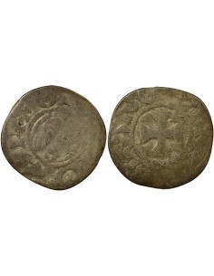 Duché de Bretagne Étienne I de Penthièvre 1 denier Billon 1138-1184 Guingamp