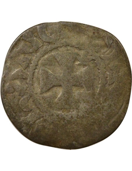 Duché de Bretagne Étienne I de Penthièvre 1 denier Billon 1138-1184 Guingamp