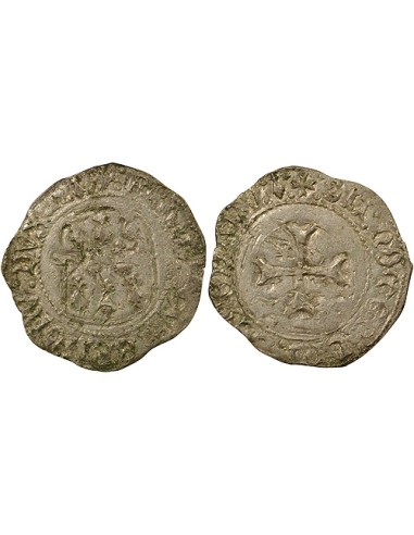 Duché de Bretagne François II de Bretagne A la Targe 1 blanc Billon 1458-1488 9 Rennes