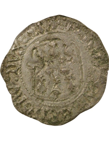 Duché de Bretagne François II de Bretagne A la Targe 1 blanc Billon 1458-1488 9 Rennes