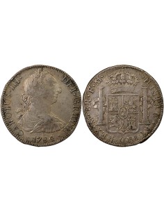 Mexique Charles III d'Espagne 8 reales Argent 1784 Mo Mexico City