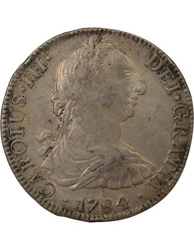 Mexique Charles III d'Espagne 8 reales Argent 1784 Mo Mexico City
