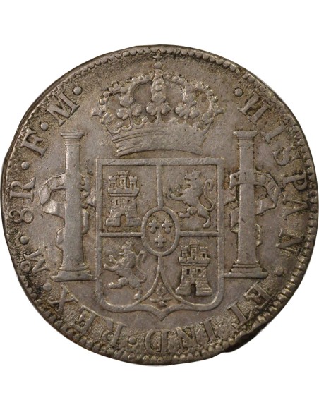 Mexique Charles III d'Espagne 8 reales Argent 1784 Mo Mexico City