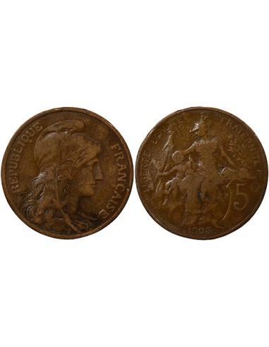 Dupuis 5 centimes Bronze 1903 A Paris