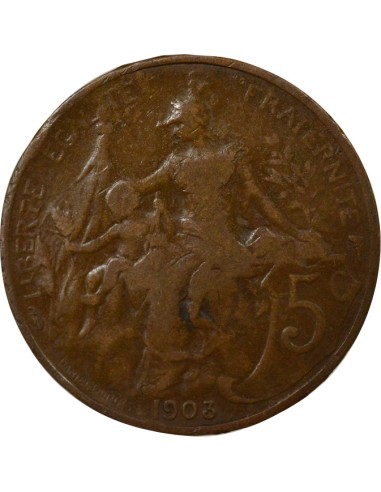 Dupuis 5 centimes Bronze 1903 A Paris