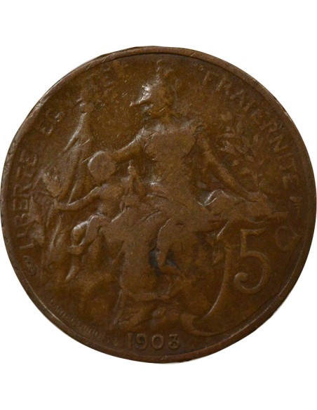 Dupuis 5 centimes Bronze 1903 A Paris