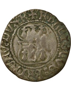 Duché de Bretagne François II de Bretagne A la Targe 1 blanc Billon 1458-1488 9 Rennes 2