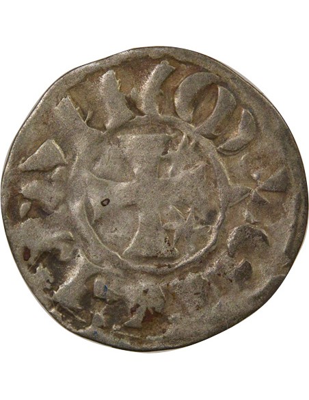 Duché de Bretagne Étienne I de Penthièvre 1 denier Billon 1138-1184 Guingamp