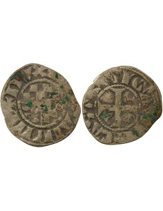 Duché de Bretagne 1 denier Billon 1270-1341 Guingamp