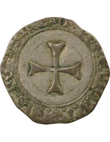 Duché de Bretagne François II de Bretagne A la Targe 1 blanc Billon 1458-1488 9 Rennes