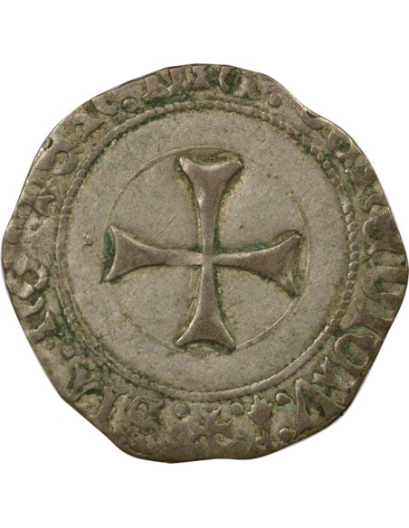 Duché de Bretagne François II de Bretagne A la Targe 1 blanc Billon 1458-1488 9 Rennes
