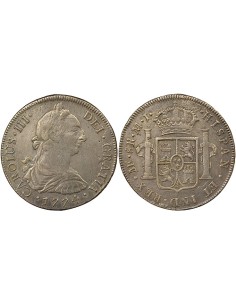 Pérou Charles III d'Espagne 8 reales Argent 1774 BF Lima