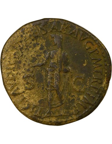 Rome Empire Antonia l'Ainée Restitution de Claude 1 dupondius Cuivre 37-41 R Rome