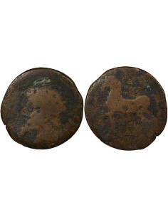 Royaume de Numidie 1 unité Bronze 148 / 118 Av JC